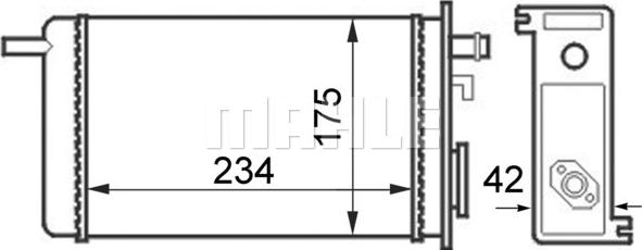 MAHLE AH 44 000S - Siltummainis, Salona apsilde ps1.lv