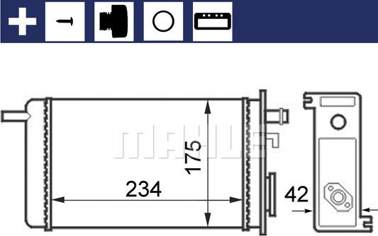 MAHLE AH 44 000S - Siltummainis, Salona apsilde ps1.lv