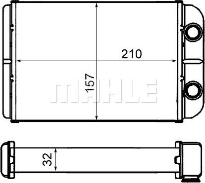 MAHLE AH 58 000S - Siltummainis, Salona apsilde ps1.lv