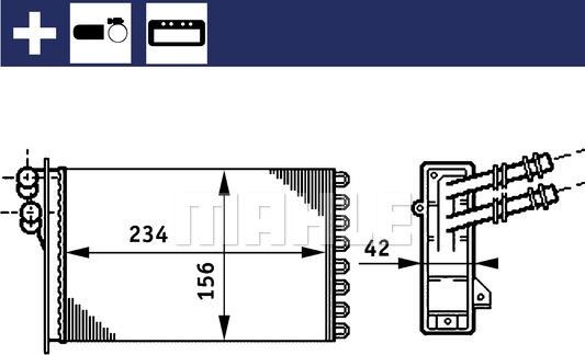 MAHLE AH 72 000S - Siltummainis, Salona apsilde ps1.lv