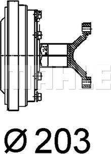 MAHLE CFC 102 000P - Sajūgs, Radiatora ventilators ps1.lv