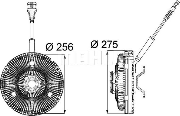 MAHLE CFC 85 000P - Sajūgs, Radiatora ventilators ps1.lv