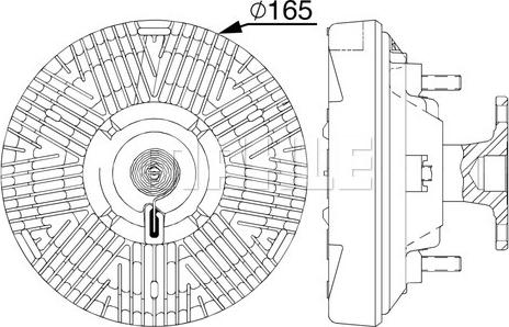 MAHLE CFC 239 000P - Sajūgs, Radiatora ventilators ps1.lv