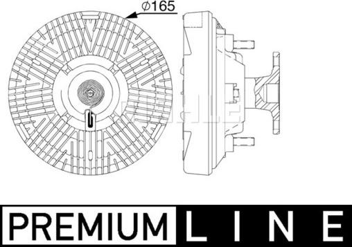 MAHLE CFC 239 000P - Sajūgs, Radiatora ventilators ps1.lv