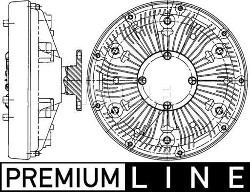 MAHLE CFC 222 000P - Sajūgs, Radiatora ventilators ps1.lv