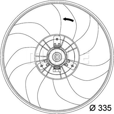 MAHLE CFF 120 000P - Ventilators, Motora dzesēšanas sistēma ps1.lv