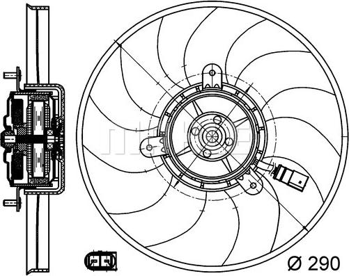 MAHLE CFF 171 000S - Ventilators, Motora dzesēšanas sistēma ps1.lv