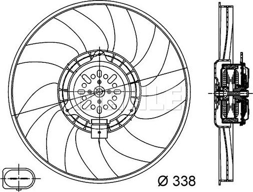 MAHLE CFF 313 000S - Ventilators, Motora dzesēšanas sistēma ps1.lv