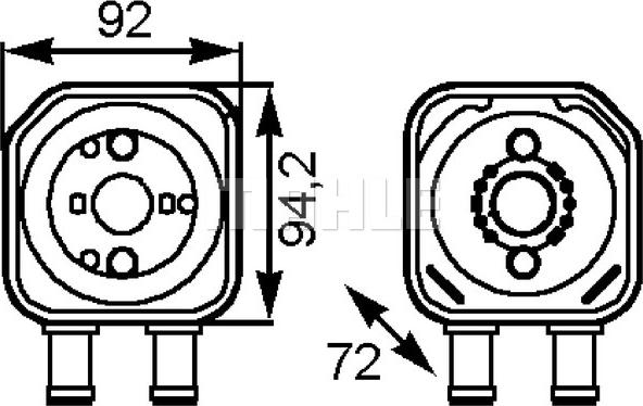 MAHLE CLC 164 000S - Eļļas radiators, Motoreļļa ps1.lv