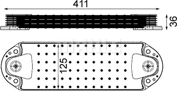 MAHLE CLC 214 000P - Eļļas radiators, Motoreļļa ps1.lv