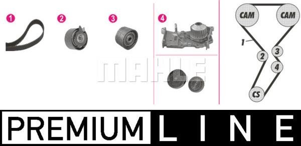 MAHLE CPK 15 000P - Ūdenssūknis + Zobsiksnas komplekts ps1.lv