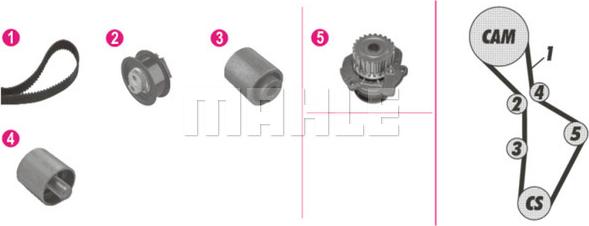 MAHLE CPK 113 000P - Ūdenssūknis + Zobsiksnas komplekts ps1.lv