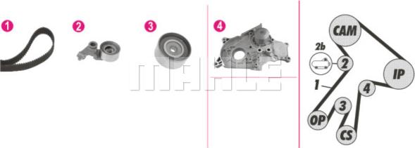 MAHLE CPK 112 000P - Ūdenssūknis + Zobsiksnas komplekts ps1.lv