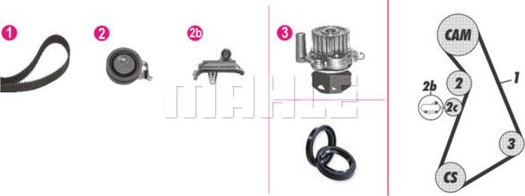 MAHLE CPK 70 000P - Ūdenssūknis + Zobsiksnas komplekts ps1.lv