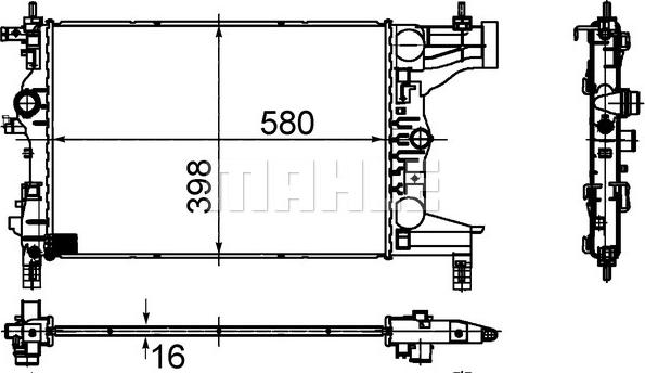 MAHLE CR 945 000S - Radiators, Motora dzesēšanas sistēma ps1.lv