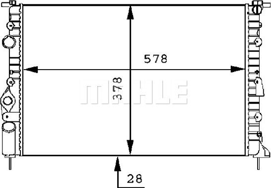 MAHLE CR 494 000S - Radiators, Motora dzesēšanas sistēma ps1.lv