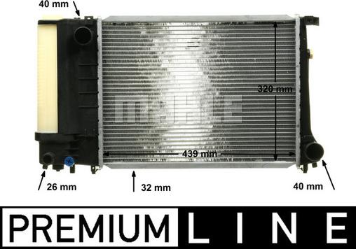 MAHLE CR 495 000P - Radiators, Motora dzesēšanas sistēma ps1.lv