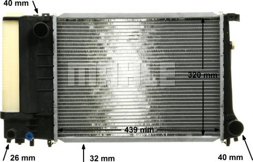 MAHLE CR 495 000P - Radiators, Motora dzesēšanas sistēma ps1.lv