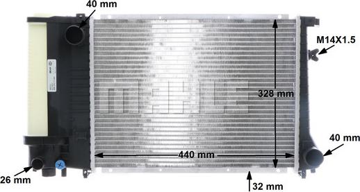 MAHLE CR 495 000S - Radiators, Motora dzesēšanas sistēma ps1.lv