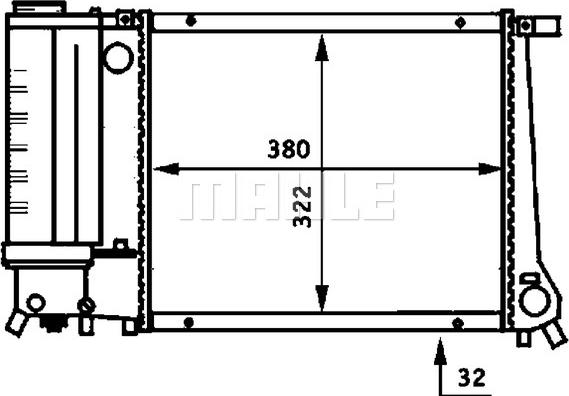 MAHLE CR 483 000P - Radiators, Motora dzesēšanas sistēma ps1.lv