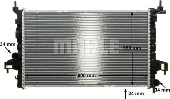 MAHLE CR 422 000P - Radiators, Motora dzesēšanas sistēma ps1.lv