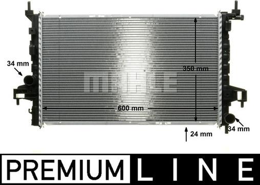 MAHLE CR 422 000P - Radiators, Motora dzesēšanas sistēma ps1.lv