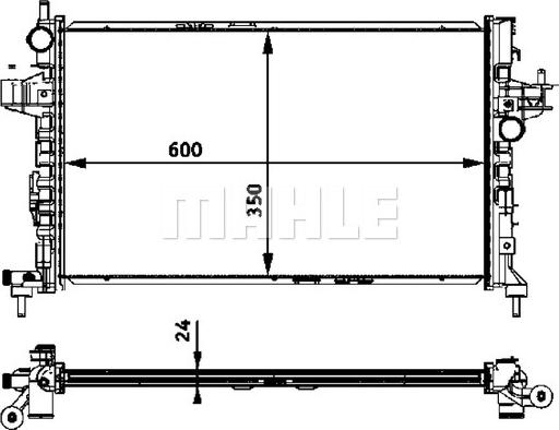 MAHLE CR 422 000P - Radiators, Motora dzesēšanas sistēma ps1.lv