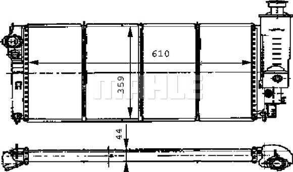 MAHLE CR 472 000S - Radiators, Motora dzesēšanas sistēma ps1.lv