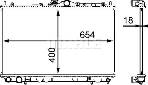 MAHLE CR 549 000S - Radiators, Motora dzesēšanas sistēma ps1.lv