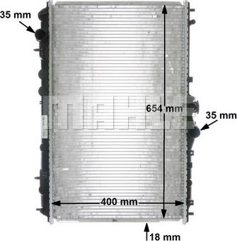 MAHLE CR 549 000S - Radiators, Motora dzesēšanas sistēma ps1.lv