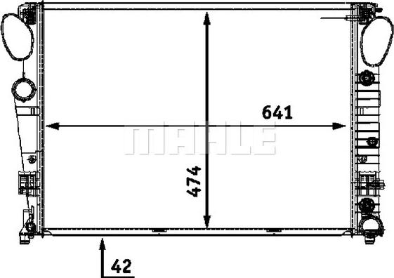 MAHLE CR 564 000P - Radiators, Motora dzesēšanas sistēma ps1.lv