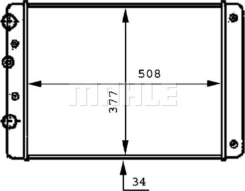 MAHLE CR 506 000P - Radiators, Motora dzesēšanas sistēma ps1.lv