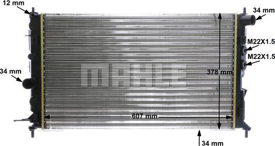 MAHLE CR 506 000P - Radiators, Motora dzesēšanas sistēma ps1.lv