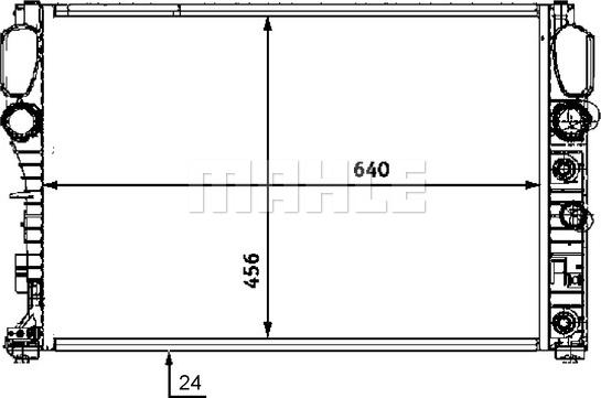 MAHLE CR 513 000S - Radiators, Motora dzesēšanas sistēma ps1.lv