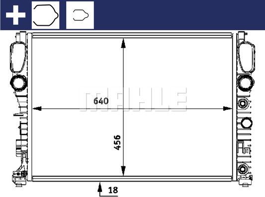 MAHLE CR 512 000S - Radiators, Motora dzesēšanas sistēma ps1.lv