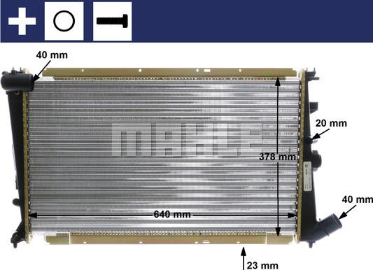 MAHLE CR 586 000S - Radiators, Motora dzesēšanas sistēma ps1.lv