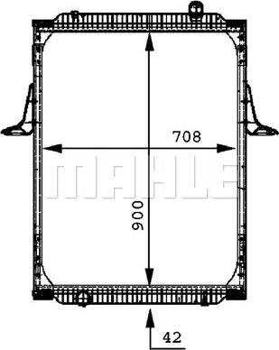 MAHLE CR 698 000P - Radiators, Motora dzesēšanas sistēma ps1.lv