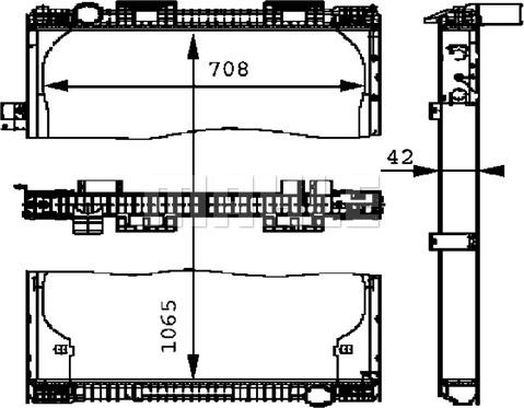 MAHLE CR 684 000P - Radiators, Motora dzesēšanas sistēma ps1.lv