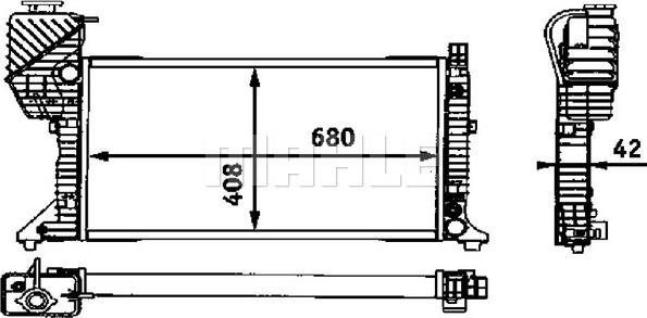 MAHLE CR 683 000P - Radiators, Motora dzesēšanas sistēma ps1.lv