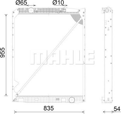 MAHLE CR 670 001S - Radiators, Motora dzesēšanas sistēma ps1.lv