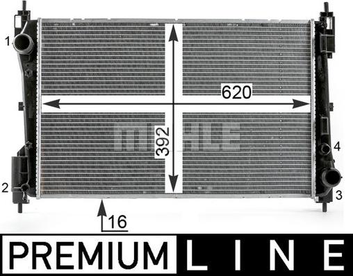 MAHLE CR 1996 000P - Radiators, Motora dzesēšanas sistēma ps1.lv