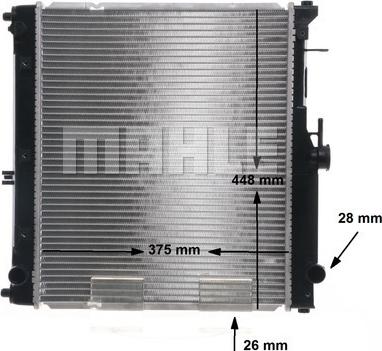 MAHLE CR 1964 000S - Radiators, Motora dzesēšanas sistēma ps1.lv