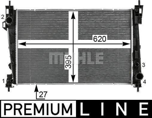 MAHLE CR 1986 000P - Radiators, Motora dzesēšanas sistēma ps1.lv