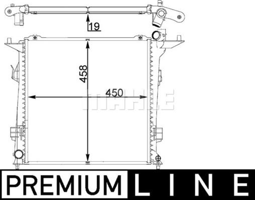 MAHLE CR 1401 000P - Radiators, Motora dzesēšanas sistēma ps1.lv