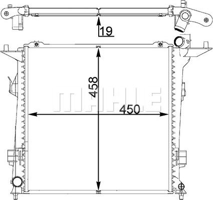 MAHLE CR 1401 000P - Radiators, Motora dzesēšanas sistēma ps1.lv