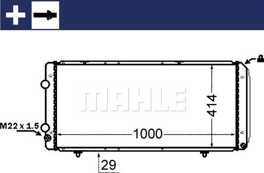 MAHLE CR 1430 000S - Radiators, Motora dzesēšanas sistēma ps1.lv