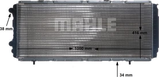 MAHLE CR 1430 000S - Radiators, Motora dzesēšanas sistēma ps1.lv