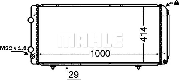 MAHLE CR 1430 000S - Radiators, Motora dzesēšanas sistēma ps1.lv