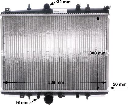 MAHLE CR 1433 000S - Radiators, Motora dzesēšanas sistēma ps1.lv