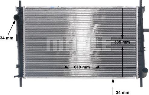 MAHLE CR 154 000S - Radiators, Motora dzesēšanas sistēma ps1.lv